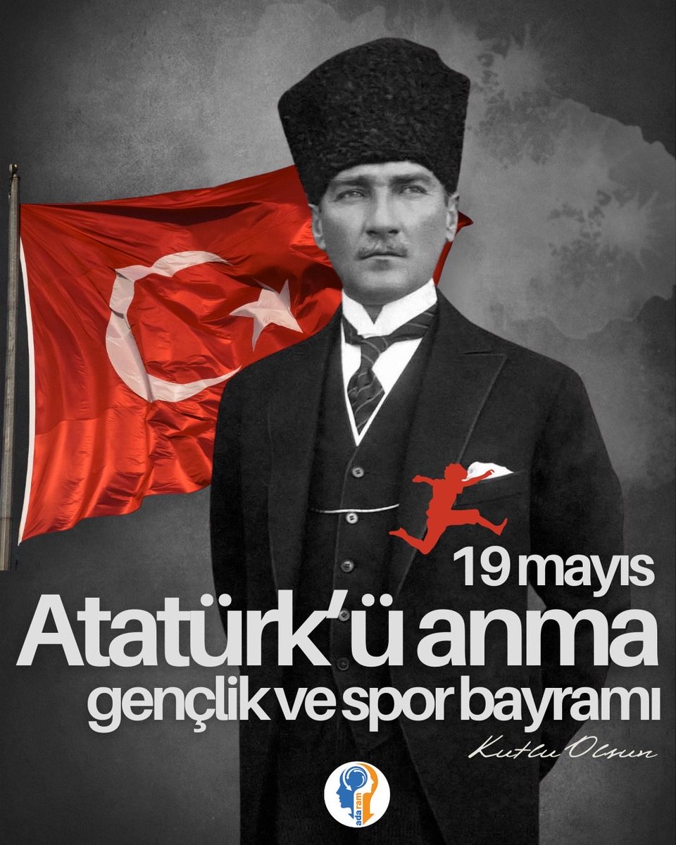 AdapazariRAM's tweet photo. 19 Mayıs; bir milletin kaderini değiştiren inancın, cesaretin ve kararlılığın günüdür.
Gazi Mustafa Kemal Atatürk’ün Samsun’da yaktığı bağımsızlık meşalesi, bugün hâlâ gençliğin yüreğinde yanmaya devam ediyor.

19 Mayıs Atatürk’ü Anma Gençlik ve Spor Bayramı kutlu olsun. https://t.co/13Y978Ms8y