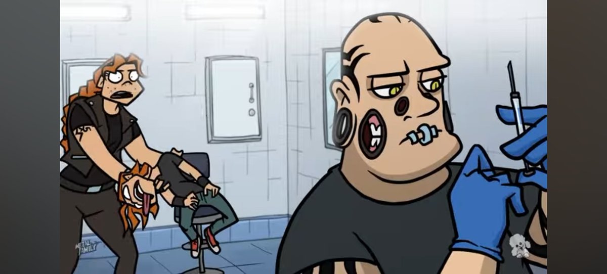 Geff469111's tweet photo. Só agora que eu reparei que esse personagem parece o @maiconkuster 

Nome da animação: metal family 
Onde assistir: https://t.co/gb4nB0V4GV https://t.co/51p9XspzR2