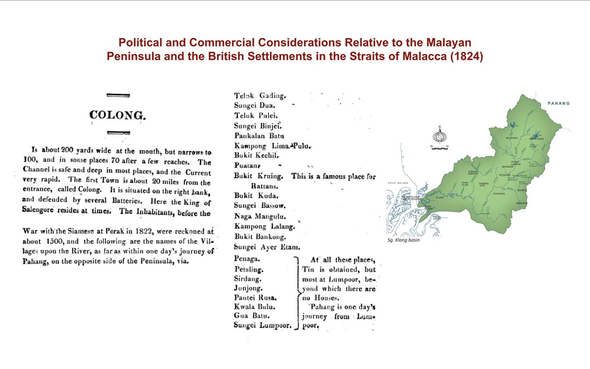 nmraziz's tweet photo. @iqrarzahin @SaufyJauhary qoute dari @puspawangsa 
The earliest mention of what would later become KL was recorded by Anderson when he visited Lumpoor in 1818.

the Klang Valley had 3 communities: Bugis (coast), Malays (right bank), &amp; Orang Asli (left bank). There were no Minangkabau there yet. https://t.co/0Pav4U7mdA