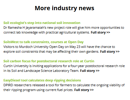 SoilsWest's tweet photo. #Potassium, #soil innovation, @MurdochUni Open Day, a @CurtinUni postdoc role and the critical seeding phase. ICYMI, the latest edition of #Aggregate: https://t.co/Jqnoh0eiNW #soilnews #soilscience #soilresearch https://t.co/zJcMDcTFer