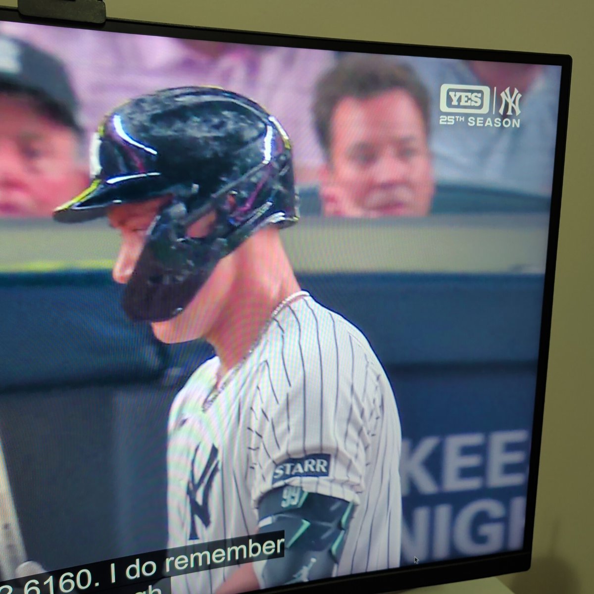 Tonster2053's tweet photo. @lydiaweinbergg Definitely looks like @jimmyfallon behind home plate 😂 https://t.co/6Iy9vRytEq