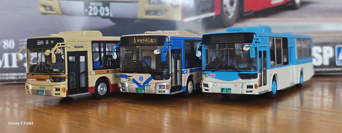 iIQbUtrHSH19825's tweet photo. MP38　川崎市バス

2024年、川崎市バスは営業開始80周年を迎えたことを記念し、87年まで採用された藤色塗装で導入…という設定で製作しました。

これで3社局のMP38が出揃いました。

アオシマ様、どうかモノコック車の製品化もお願いします🙏

#川崎市バス https://t.co/M5vhfqd7kW
