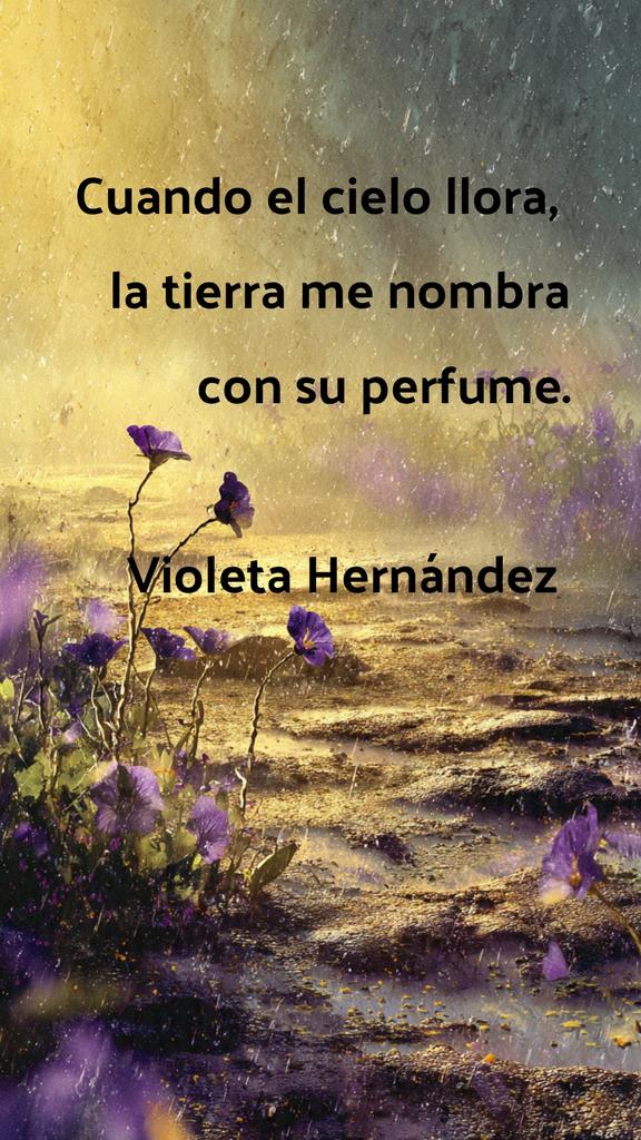 VioletaHergon's tweet photo. Hay secretos que la lluvia revela:
Cuando el cielo llora,
la tierra me nombra
con su perfume.
Violeta Hernández
#PetricorVisual #Micropoesía #CottageCoreWriting #HerenciaMistral #QuietCreativity https://t.co/HSJnTTIxVv