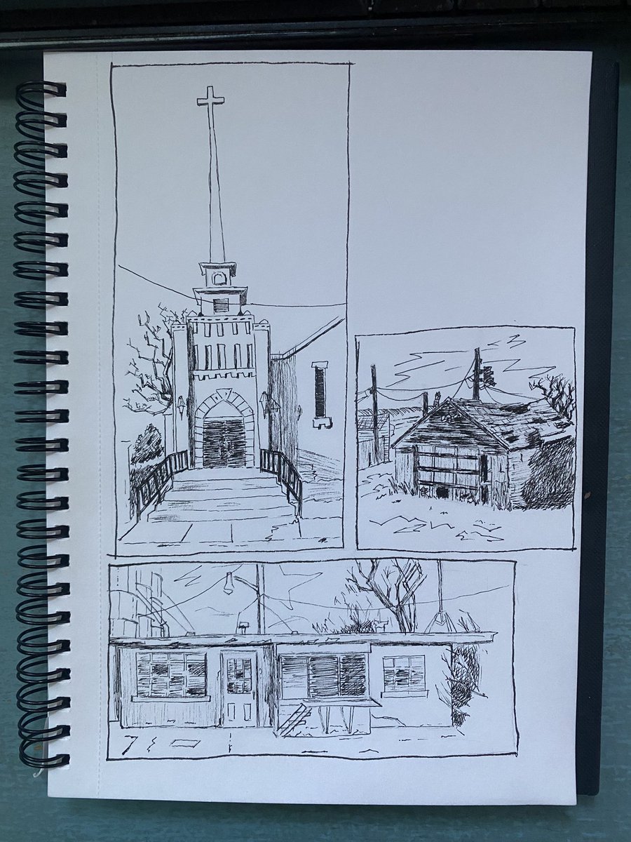 MHNicole2's tweet photo. some landscape sketch stuff https://t.co/DVB6OhLnNZ