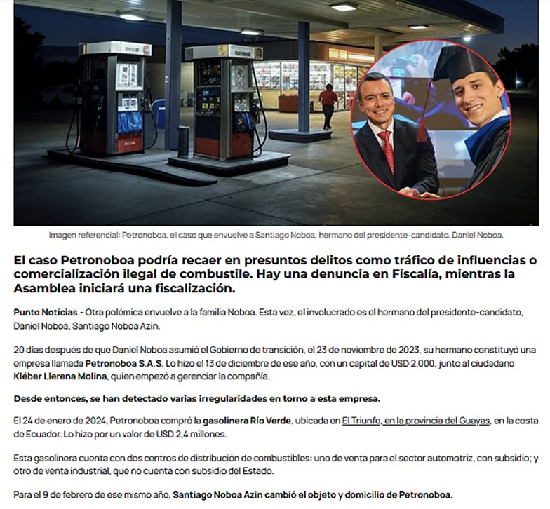 DraDianaRF's tweet photo. @ElenaDeQuito @stephabaldeon Aquiles está siendo "investigado" x tráfico ilegal de combustible, todavía NO tiene sentencia... y està pagando, con tanta #perversidad, condena "anticipada" 😠 PERO en el caso #PetroNoboa q es lo mismo... #Fiscalía NO hace nada !! Por qué ? xq es el hermano de Daniel Noboa ?!! https://t.co/aNWmD19oxO