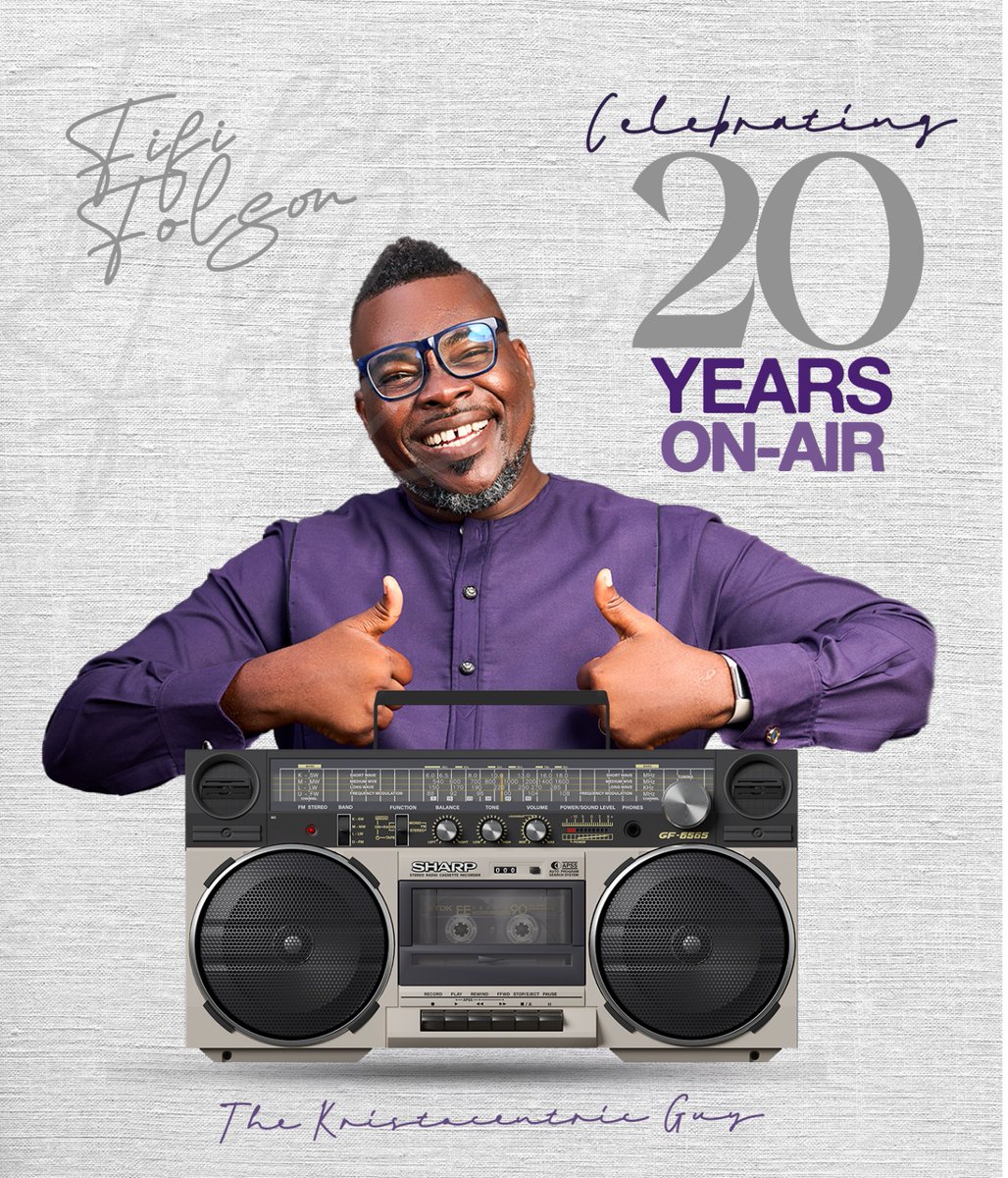 fififolson's tweet photo. #Yep
#20yearsOnRadio

Wow #TestimonyTime!!! 

Will you love to share Sincerely how my media ministry has impacted your life or ministry in anyway for the last #2decades either on @sunny887fm @myfootprinttv @praisetv_gh @joy997fm or @kristocentricstation ? https://t.co/3FFDhgSgeQ