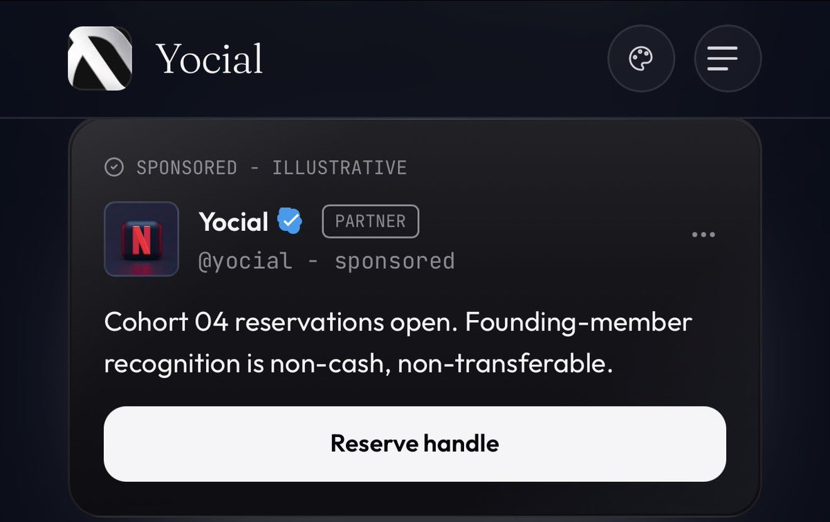 Pablo_cro's tweet photo. The degen fun is over. Back to work 🫡

Visuals on how marketing will look on Yocial. Com  @YocialCom 

Follow the development at https://t.co/juyUrJ0vJ3 https://t.co/1MmWig63wE
