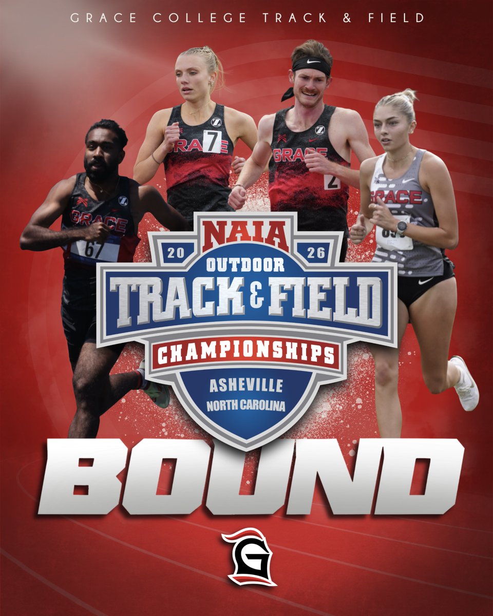 GraceLancers's tweet photo. One more day before @GraceCollegeTF takes on the 2026 NAIA National Championships!

The Lancers will open up the championships on Wednesday evening!

#LancerUp https://t.co/GX2AVgRthE