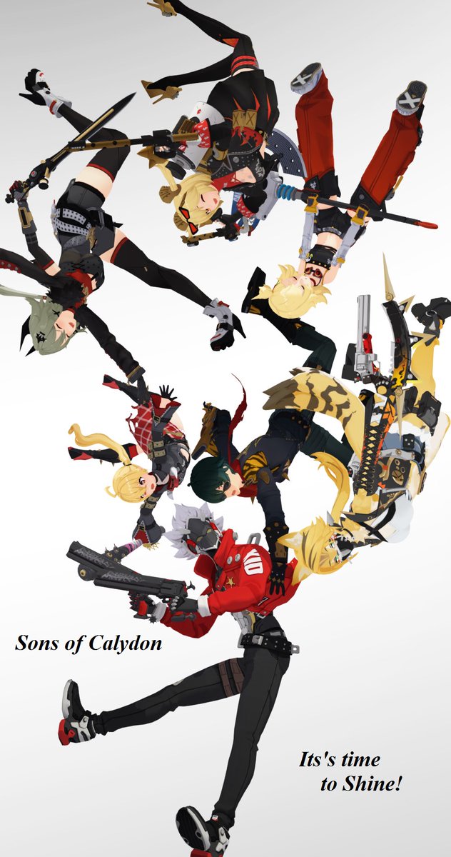aikothederp's tweet photo. Sons of Calydon doing the TriStamp “Ready steady Roll!” poster.
Yes I know Billy isn’t part of them but shush. #billykid #lighter #pulchra #burnicr #piper #lucy #caesarking #sonsofcalydon #lighterbilly counting it. https://t.co/FFeq4yb3rR