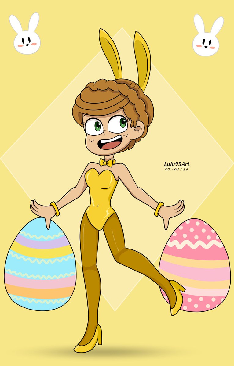 lulimika_Artist's tweet photo. Una pequeña dinámica que hice con #ocs de unos amigos🐰 ^^ está #Luisa es más grande de edad y con obviamente permiso de @OMiyake35 espero que les guste y no ganar funa 😅 💛

#Lulu95Art #Lulumika95 #Pascua2026 #Easterbunny #HappyEaster2026 #TLH #theloudhouse https://t.co/ZyL1yPT7by