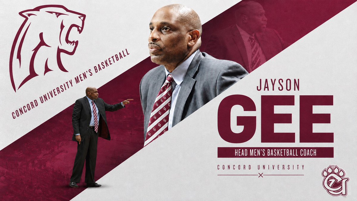 CU_MBB's tweet photo. The Jayson Gee Era starts now.

Built on culture. Fueled by relentless effort. Driven by competitive excellence. Powered by the unit. 

Something special is coming to Concord University Basketball.

#ConcordMBB #MountainLions #GeeEra https://t.co/eccYEG9k1z