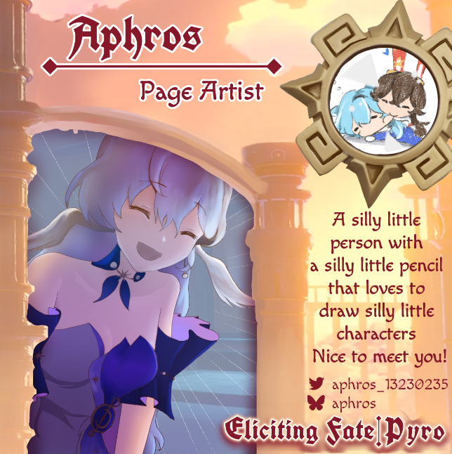 elicitingfate's tweet photo. 🔥Contributor Spotlight🔥

Page Artist, @aphros_13230235, is melting everyone's hearts! ❤️‍🔥

"A silly little person with a silly little pencil that loves to draw silly little characters. Nice to meet you!" https://t.co/Ugofk94ffL