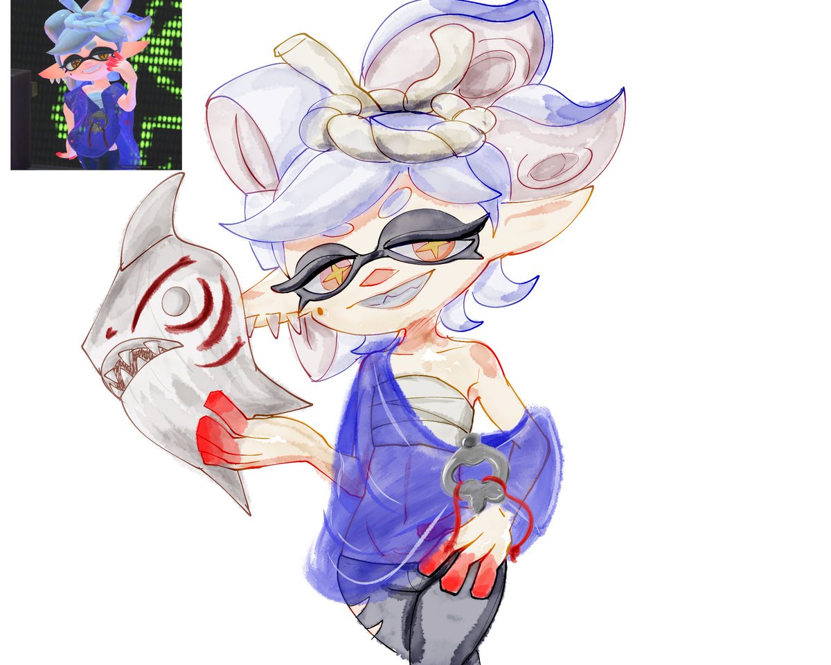 SoloVivoPaz's tweet photo. Hice mi versión acuarelas de esta imagen de Marie de shiver que encontré :3 https://t.co/vebLhdfZh3