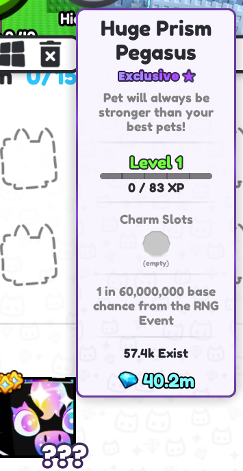 SfarigBee's tweet photo. @CoderMitchell @BuildIntoGames You guys really need to reconsider this nerf, Just used like 950 Mega lucky dice 2 and only getting 1 huge is insane.. Not even a variant..

#PS99 #Petsimulator #ROBLOX https://t.co/GxQENqijtd