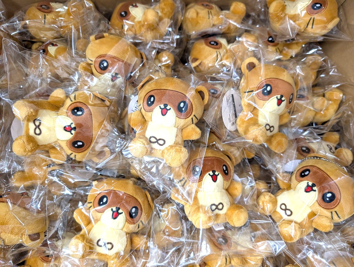きさポンのボールチェーン付ぬいぐるみが入荷となりました