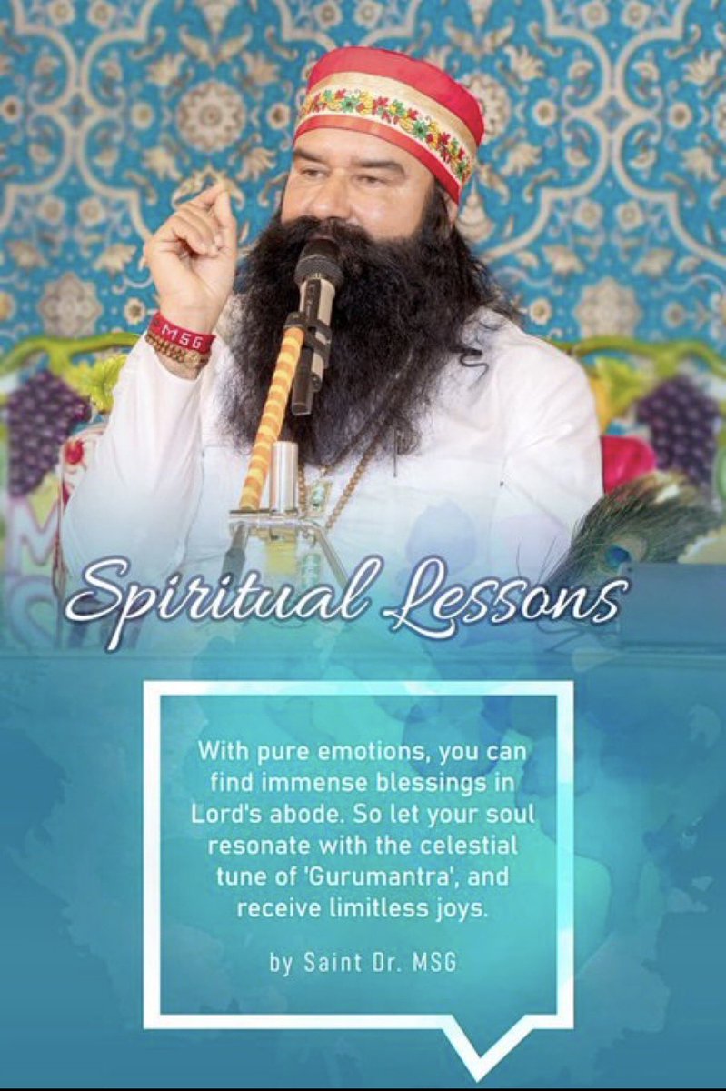 18sagoo's tweet photo. Inner strength is the true power that helps us remain calm and confident during life's challenges. According to the guidance of Saint Gurmeet Ram Rahim Ji, meditation assists in reducing stress and increasing self-confidence, leading to true spiritual progress.
#SpiritualGrowth https://t.co/vGsLq2o3uM