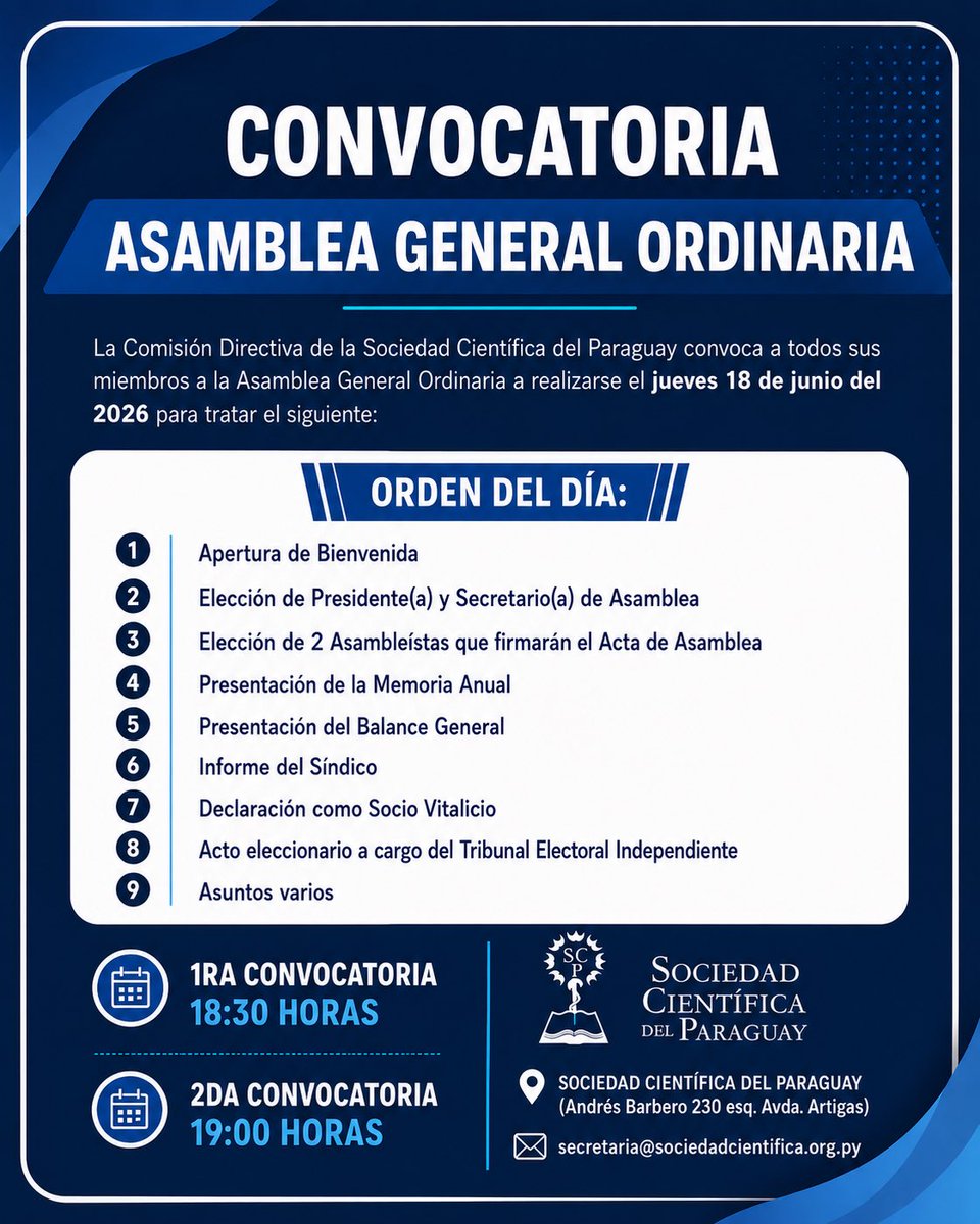 Sociedad Científica del Paraguay tweet media