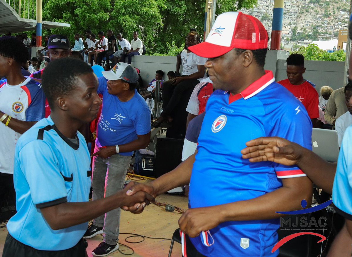 mjsacinfo's tweet photo. Le MJSAC a organisé, ce lundi 18 mai, la grande finale du tournoi U-17 Horizon 2036, une initiative stratégique visant à promouvoir, détecter et encadrer les jeunes talents du football haïtien.
https://t.co/Ge7OPnXmAm
@PresidenceHT @PrimatureHT @DUMAS_pythagore @followers https://t.co/jFNmI2nUTd