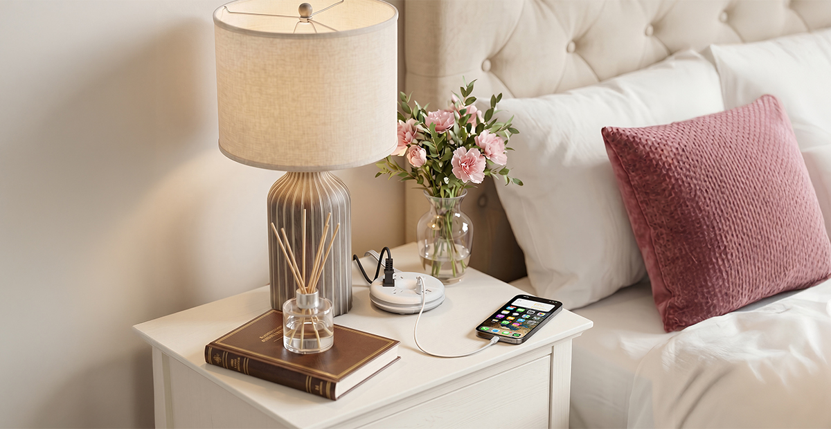 NTONPOWER_USA's tweet photo. Designed for your bedside routine. ✨

Compact, easy to reach, and ready to power everything from your phone to your bedtime lamp.

#ntonpower #idonut #idonutpowerstrip #powerstrip #bedsidesetup #nightstandsetup #cozyroom #bedroomessentials #chargingstation #nighttimeroutine https://t.co/JPE10iBfDP