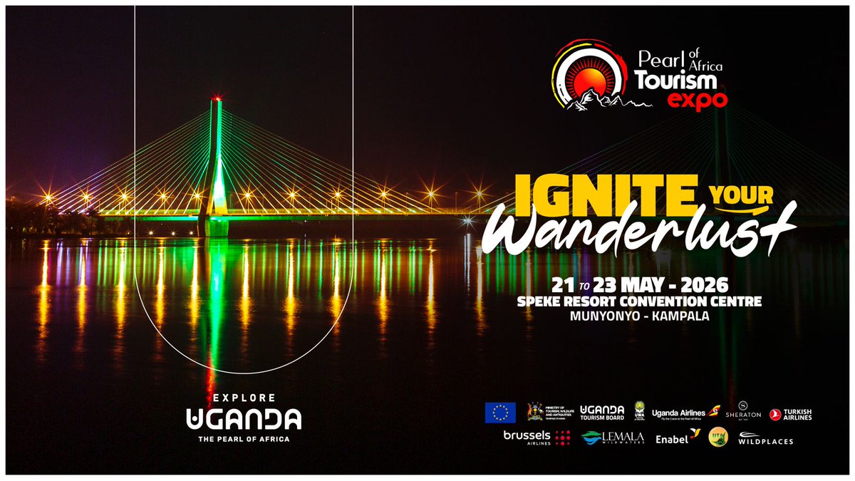 JoiceLuoPride's tweet photo. Uganda is ready to showcase why it remains the true Pearl of Africa.

📍 From 21st-23rd May 2026 at Speke Resort CC Munyonyo 

#POATE2026 
#Wanderlust 
#ExploreUganda https://t.co/cd2zF6a2VL