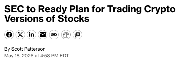 JunaidDar85's tweet photo. 🚨 BIG UPDATE: The SEC is reportedly considering allowing tokenized stocks to trade on DeFi platforms.

According to Bloomberg Law, the SEC may introduce an “innovation exemption” as soon as this week. 👀

What makes this huge:

🔹 Crypto platforms could create tokenized versions of stocks like Apple, Tesla, or Amazon
🔹 Public companies may not even need to approve or be involved
🔹 These tokens could trade directly on DeFi platforms outside parts of traditional market infrastructure
However, these tokenized stocks may not include normal shareholder rights like voting or dividends.
This could become a massive step toward bringing traditional equities fully onchain. 🌍

#RWA #Tokenization #DeFi #Crypto #Stocks #Ethereum #Blockchain