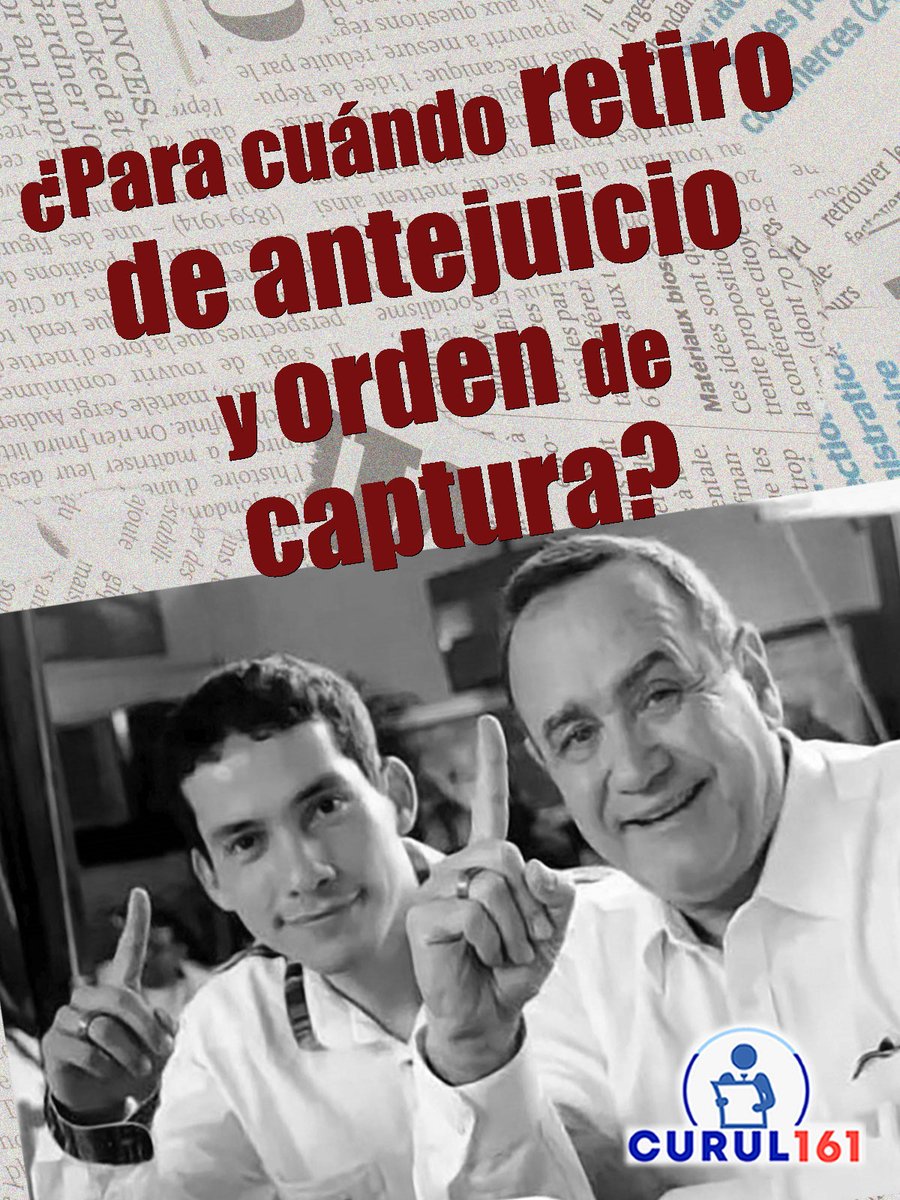 curul161's tweet photo. #MP #Giammattei Bernardo Arévalo anunció "una nueva era" para la justicia. Los chapines esperan que ahora, el MP inicie y cumpla con investigar y aplicar la ley contra Alejandro Giammattei, diputado al Parlacen quien goza de antejuicio, y su pareja Miguel Martínez, sin antejuicio pero libre e impune pese a todos los presuntos actos de corrupción que ambos cometieron.

👥 Únete a nuestra comunidad de WhatsApp: https://t.co/RPzjTrgIka