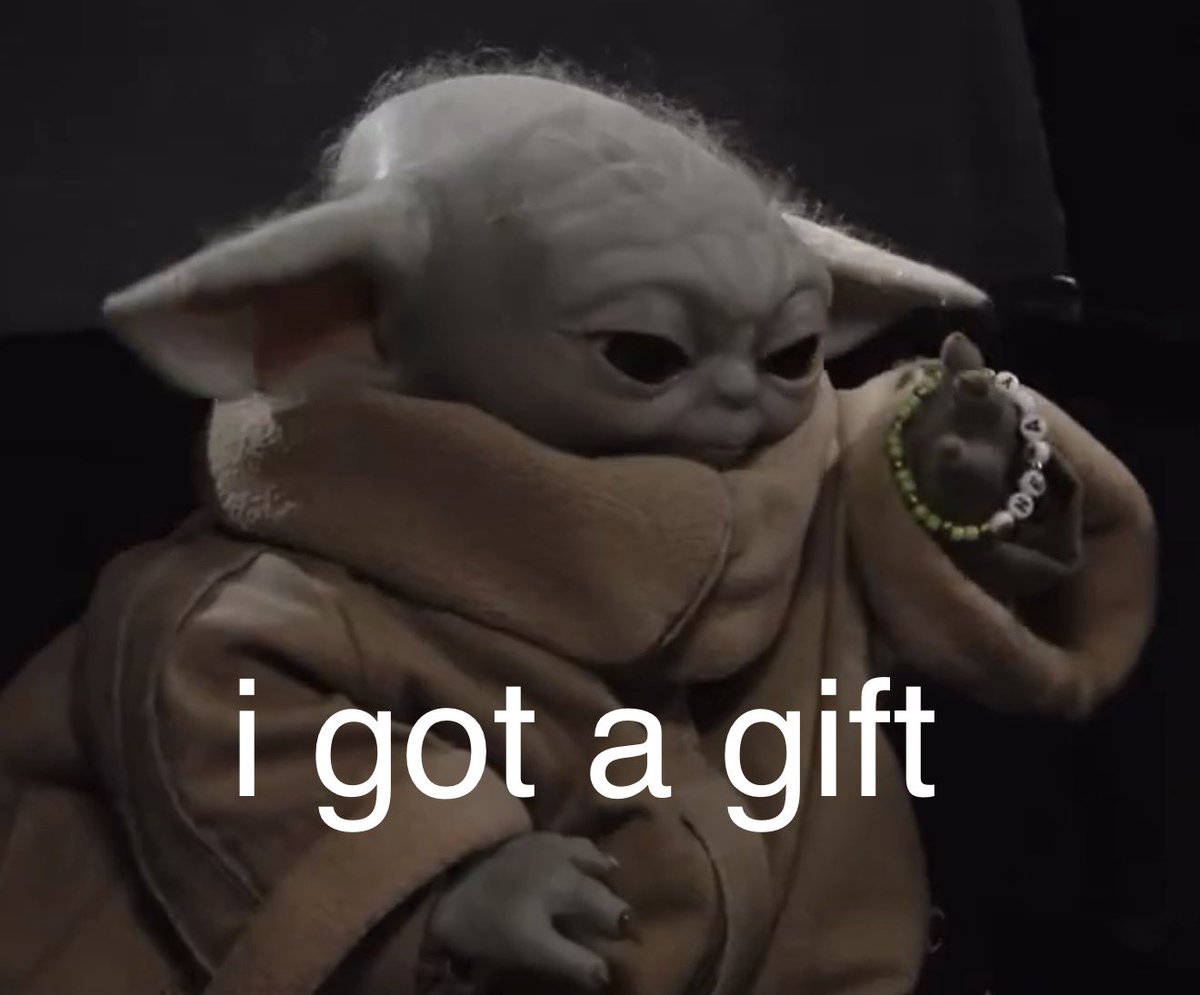 LaughAndBelly's tweet photo. reminder: you're a gift that grogu loves 💖 https://t.co/TzkeW0OtBE