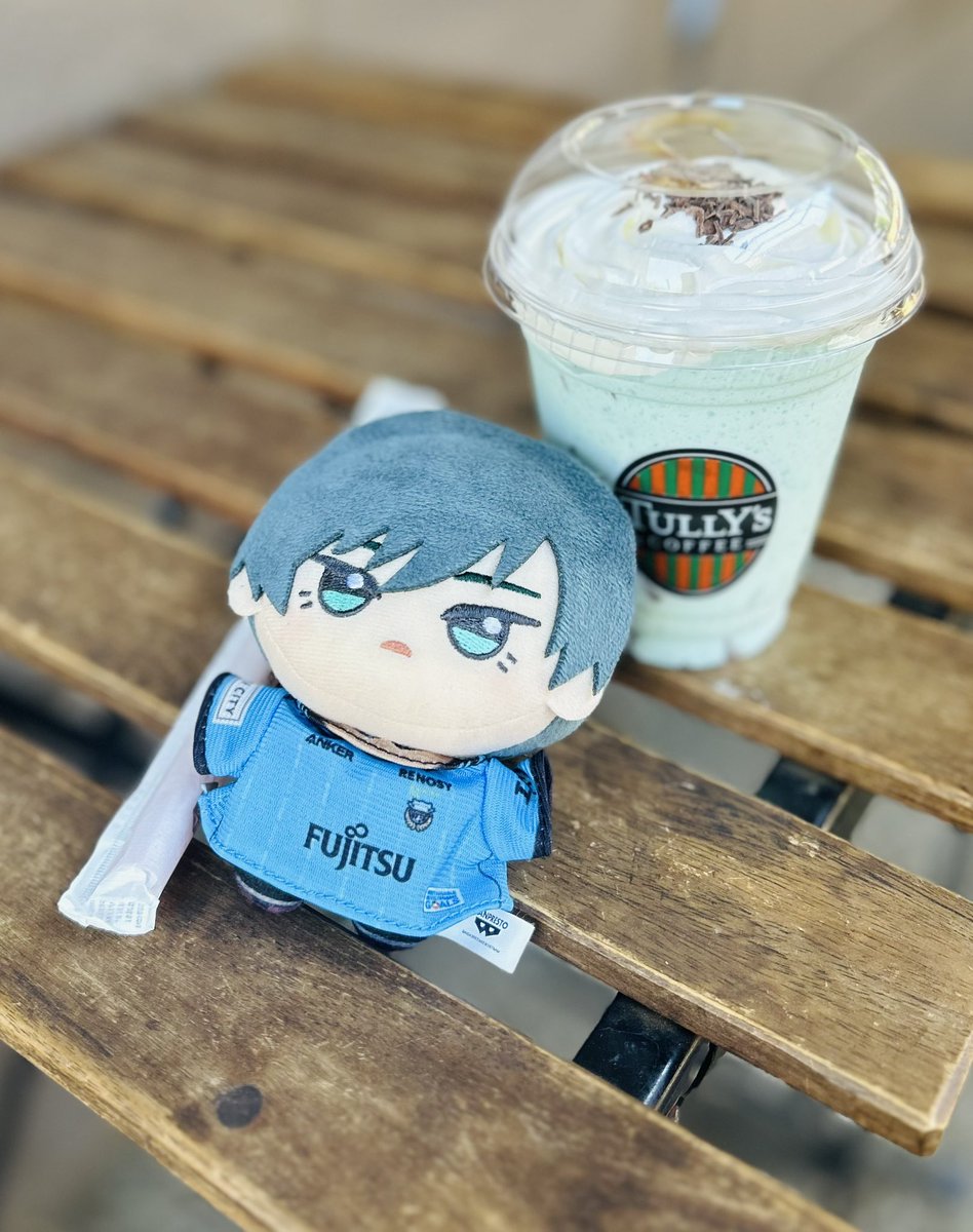 自作ぬいぐるみ・チョコミントの男の子 タ◯ーズのチョコミントのやつ！ ミント増でいきました！ 自分もっと