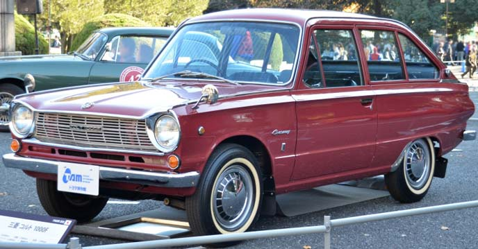 cobby_jp's tweet photo. コルト800/1000F/1100F/11F（1965〜1971）
日本初のファストバックスタイルを採用したモデル。1965年に「コルト800」が登場し、その後1000F、1100F、11Fと改良が重ねられた。製造は岡山県水島製作所が担当。COBBY https://t.co/8ERsNfdNaD