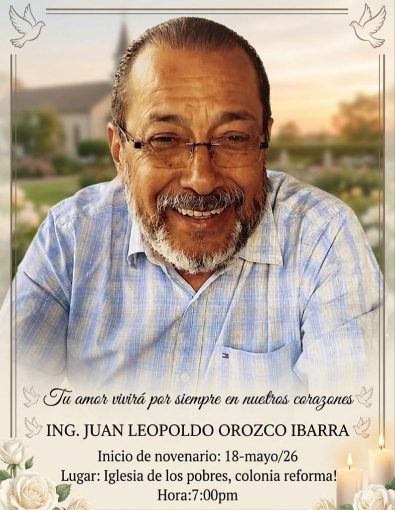 ulisesruizor's tweet photo. Lamento el fallecimiento de mi amigo y compañero Juan Orozco Ibarra, caminamos en varias  tareas de la política, siempre pertinaz, con gran experiencia y serenidad, le envío mi pésame a su familia. Descanse en paz. https://t.co/ivn8C0Yj5w