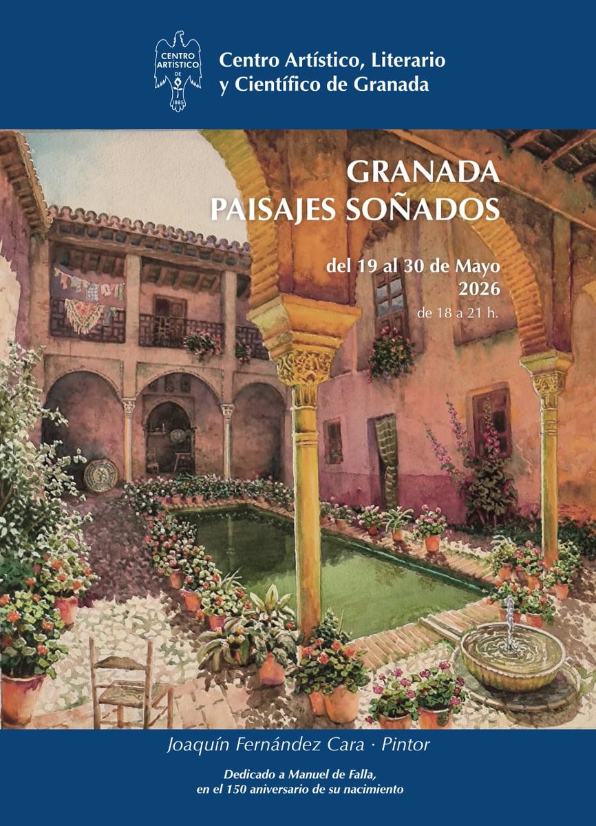 calcgranada's tweet photo. Martes, 19.
Inauguración a las siete de la tarde. https://t.co/7Mt0yLfufx