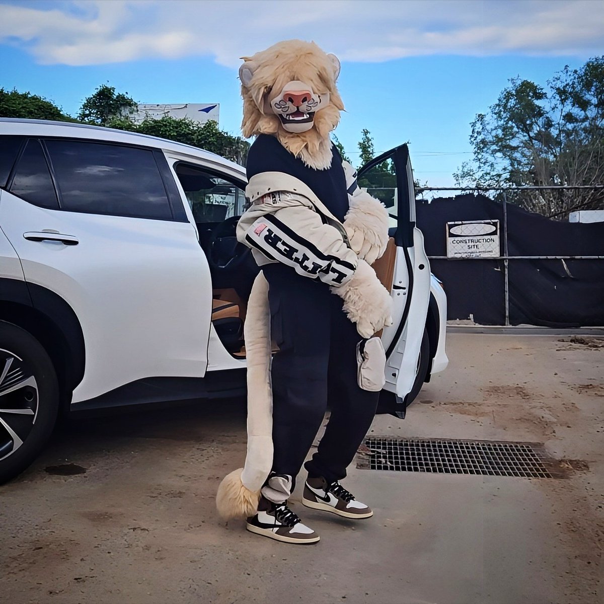 GucciFeline's tweet photo. Ive been WAITING for a trend like this lmao 

Shoes vs Fursuit 👟🦁 https://t.co/p103InjfN2