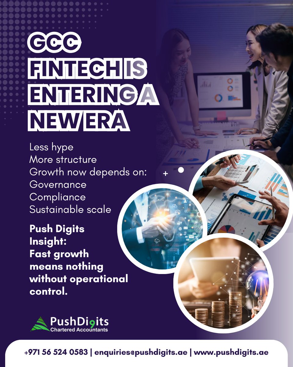pushdigitsae's tweet photo. GCC fintech is growing up fast.
Less hype.
More governance.
The next winners won’t just scale quickly—
they’ll manage risk and compliance properly.
+971 56 524 0583
enquiries@pushdigits.ae
#GCCFintech #DigitalBanking #FinanceUAE #DigitalTransformation #PushDigits https://t.co/tbN6AEv1a9