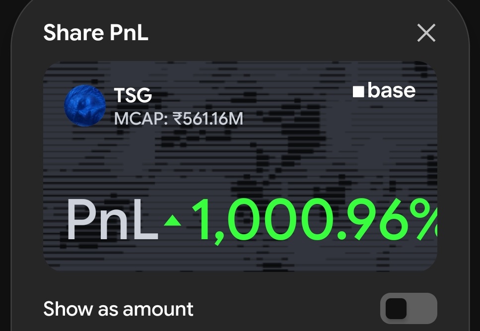 cryptowithmaddy's tweet photo. 1000% on $TSG Coin.
Went staright up after my tweet.
Hope you didnt fade my call.
Memecoin season is back guys

#memecoin #cryptotrading #crypto https://t.co/K2ePrlbvAf