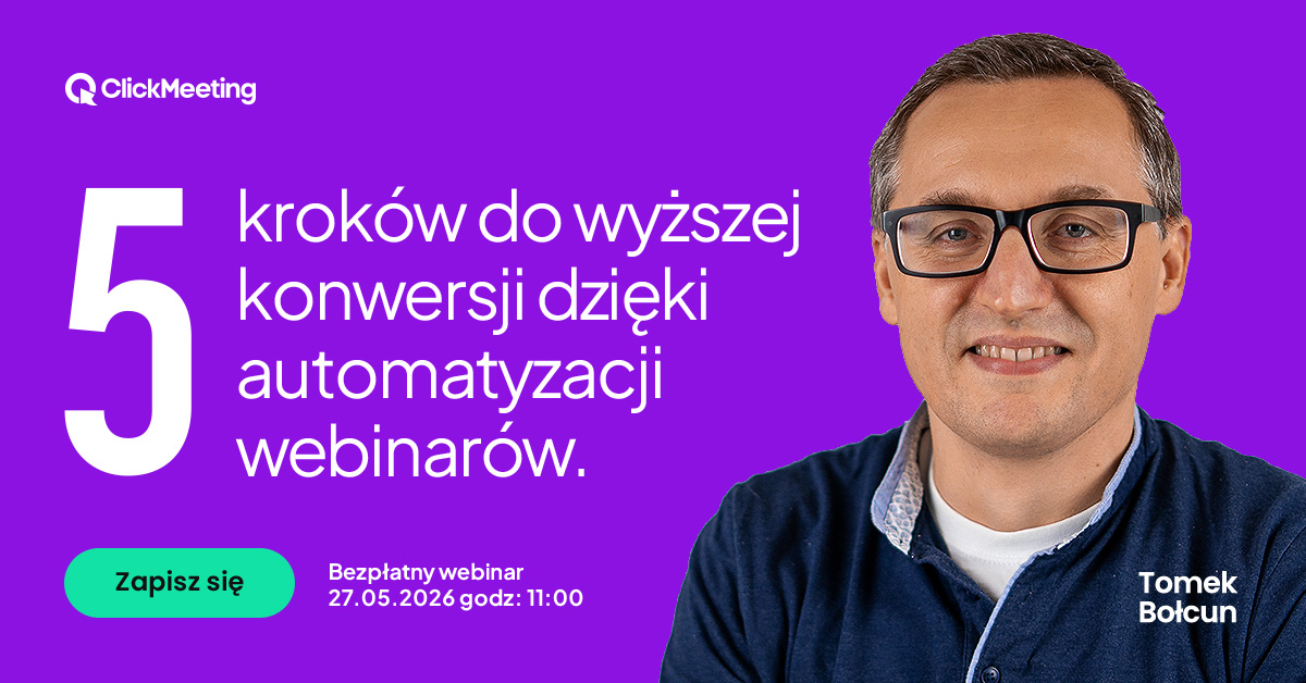 clickmeeting's tweet photo. 🤔 Połowa uczestników nie przychodzi na Twój webinar? 
💥 Rozwiązaniem jest automatyzacja!
Automatyczne przypomnienia e-mail + SMS przed webinarem to jedna z najprostszych rzeczy, które możesz wdrożyć — i jedna z tych, które robią największą różnicę w frekwencji.
Ale to zaledwie jeden z pięciu kroków, o których Tomasz Bołcun z ClickMeeting będzie mówił 27 maja o 11:00 podczas bezpłatnego webinaru.
Na liście są jeszcze:
👉 Konfiguracja formularza rejestracyjnego, który segmentuje leady
👉 Wybór między webinarem na żywo, cyklicznym i on-demand
👉 Follow-up dopasowany do tego, czy uczestnik był czy nie
👉 Pomiar konwersji — nie tylko oglądalności
Zarezerwuj bezpłatne miejsce już teraz!
Link do rejestracji: https://t.co/0sC7L3W17W
#marketing #webinar #autoatyzacja #sms