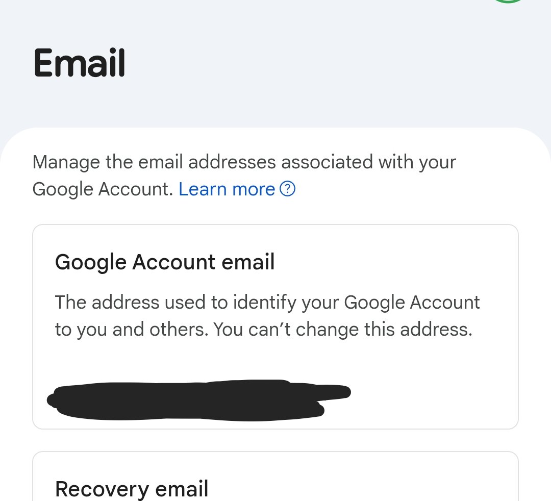 firm1underscore's tweet photo. @gmail bro it’s 2026 why can’t i change my gmail address yet 😭 https://t.co/rgBafbxXFr