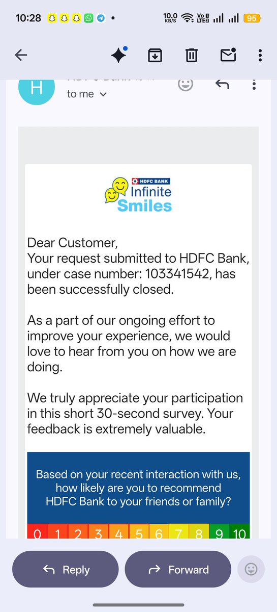 tarun_32's tweet photo. @HDFC_Bank @HDFCBank_Cares @RBI @TOIIndiaNews @JaagoGrahak Now a days big bank like HDFC BANK start practicing pathetic and unethical activities for sell their products, makes false commitments to consumer. Top management doing nothing against it even after lodging complaint https://t.co/QZCRwXDs9J