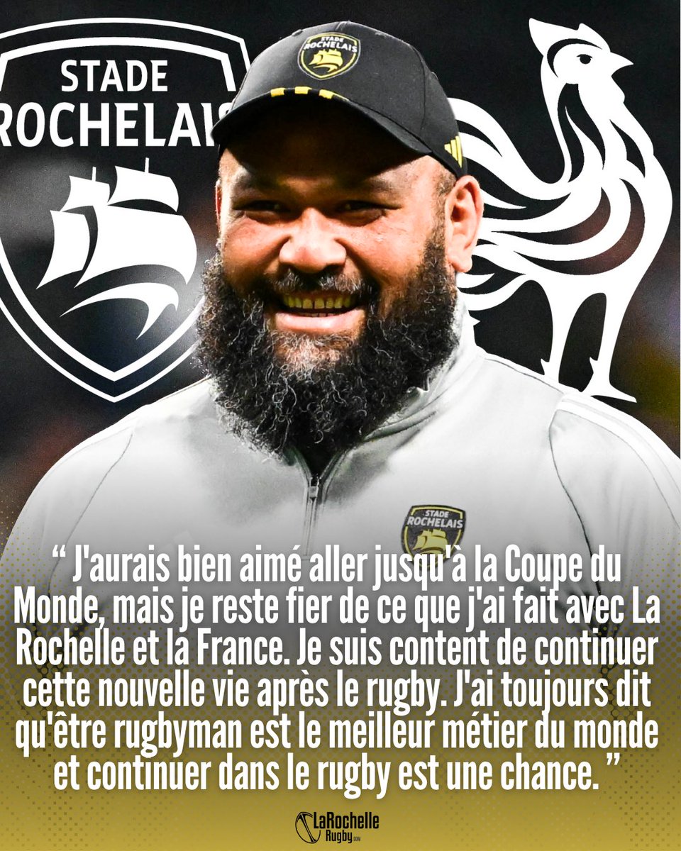 LaRochelleRugby's tweet photo. Oh oui tu peux être fier ! Uini 💛 🖤

📺 Propos d'Uini Atonio tenus sur Canal+
#fievreSR https://t.co/rV3q5IuQNh