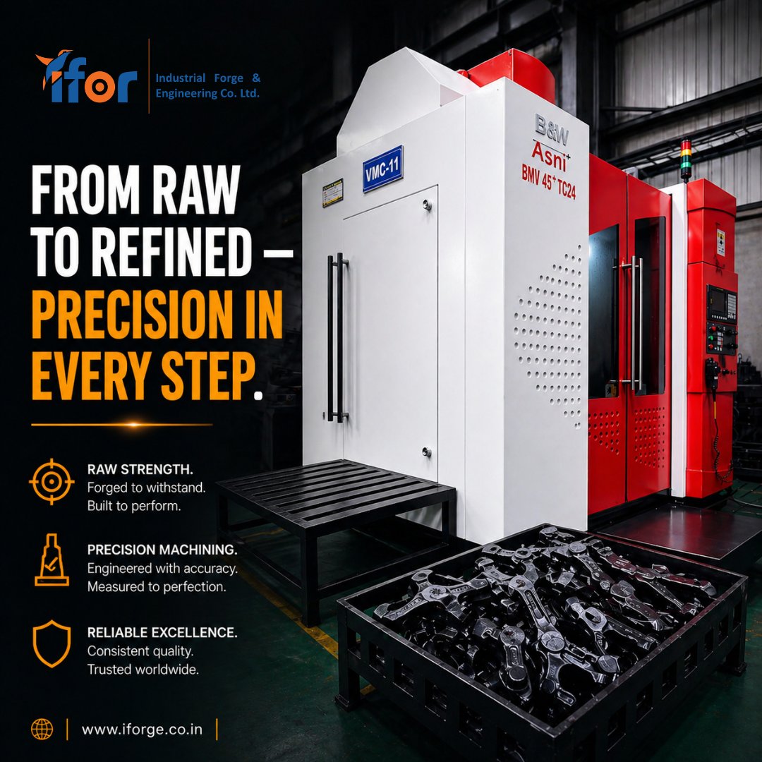 ForgeAnd249401's tweet photo. From raw to refined — precision in every step.Every stage of manufacturing is guided by controlled processes, engineering accuracy, and strict quality standards to transform raw material into dependable industrial excellence.

#iForge https://t.co/Qrm1D7jnv1