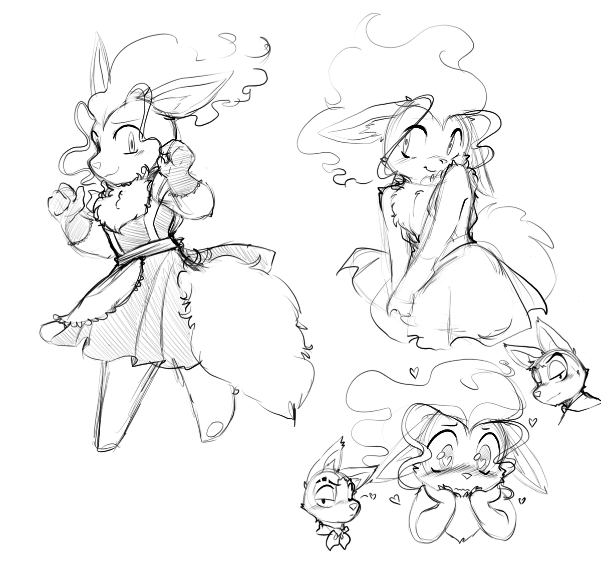 PledgeGallant's tweet photo. Some Lisa doodles, and her (supposedly nonromantic) partner, Cornelius https://t.co/KjDUvx88ni