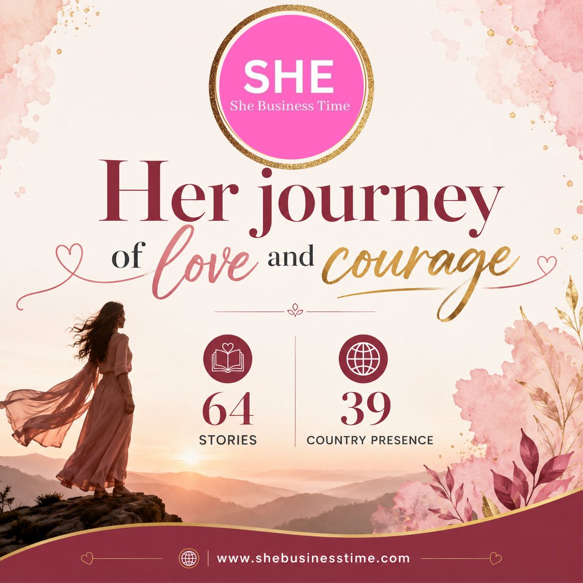 SheBusiness1's tweet photo. Behind every successful woman is a story the world never fully saw. 💛

Tag a woman whose journey inspires you. 🌸

#HerJourneyOfLoveAndCourage #SheBusinessTime #WomenEntrepreneurs #WomenInBusiness #Leadership #FounderStories #WomenLeadership #Inspiration #Courage #DreamBig https://t.co/nhlnCRIpgj