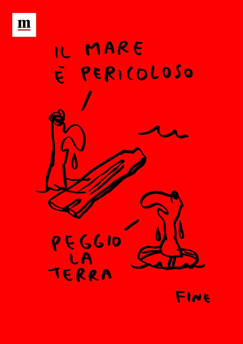 GliScarabocchi's tweet photo. Il mare è 

Scarabocchio dalla prima de @ilmanifesto, oggi in edicola. https://t.co/ngvlay0ncQ