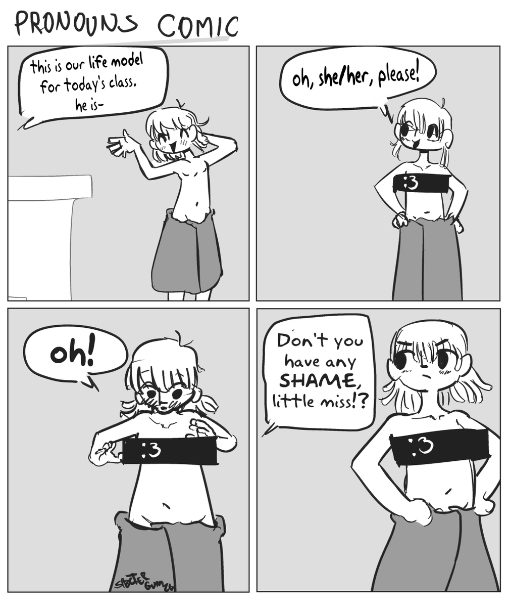 Spectergum's tweet photo. pronouns comic https://t.co/tOLLaPjB1Z