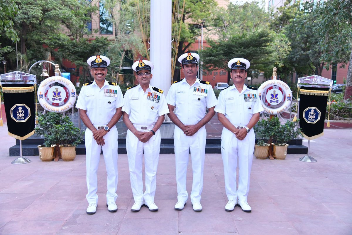 INS_India_IN's tweet photo. Gratitude Dinner ‘Aabhar Ceremony’ was conducted for retiring sailors from Delhi Area along with their spouses and family members at Chanakya Bagh on 18 May 26.
During the ceremony, the sailors were presented with Navy Crest and their spouses with mementos. https://t.co/QfiSj9XHqv