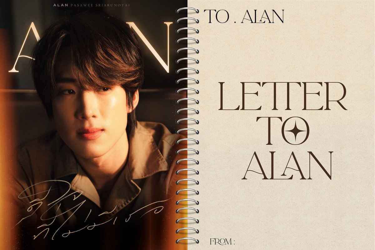 AlanLandFC's tweet photo. #ALANpasawee 
#BUS_ดีใจที่ไม่มีเธอ 
#BUS_ดีใจที่ไม่มีเธอ_EXHIBITION

— Letter to ALAN- ดีใจที่ไม่มีเธอ POP-UP EXHIBITION

ขอเชิญแฟนคลับส่งข้อความแทนความรักความคิดถึง ถึงอลัน ผ่านจดหมาย 

สำหรับแฟนคลับที่ไม่สะดวกมาด้วยตัวเอง สามารถส่งจดหมายผ่าน google form ด้านล่าง ALANLANDFC จะเป็นตัวแทนนำส่งความรัก ความคิดถึง ไปส่งให้อลันในงาน "ดีใจที่ไม่มีเธอ" POP-UP EXHIBITION ในวันที่ 24 พฤษภาคม 2569 

สามารถส่งได้ตั้งแต่วันนี้ - 23 พฤษภาคม 2569

ลิงก์สำหรับดาวน์โหลดเทมเพลต : https://t.co/7o6qZTlACH

Google form : https://t.co/23lGAetEsN

สอบถามเพิ่มเติม DM : ALANLANDFC