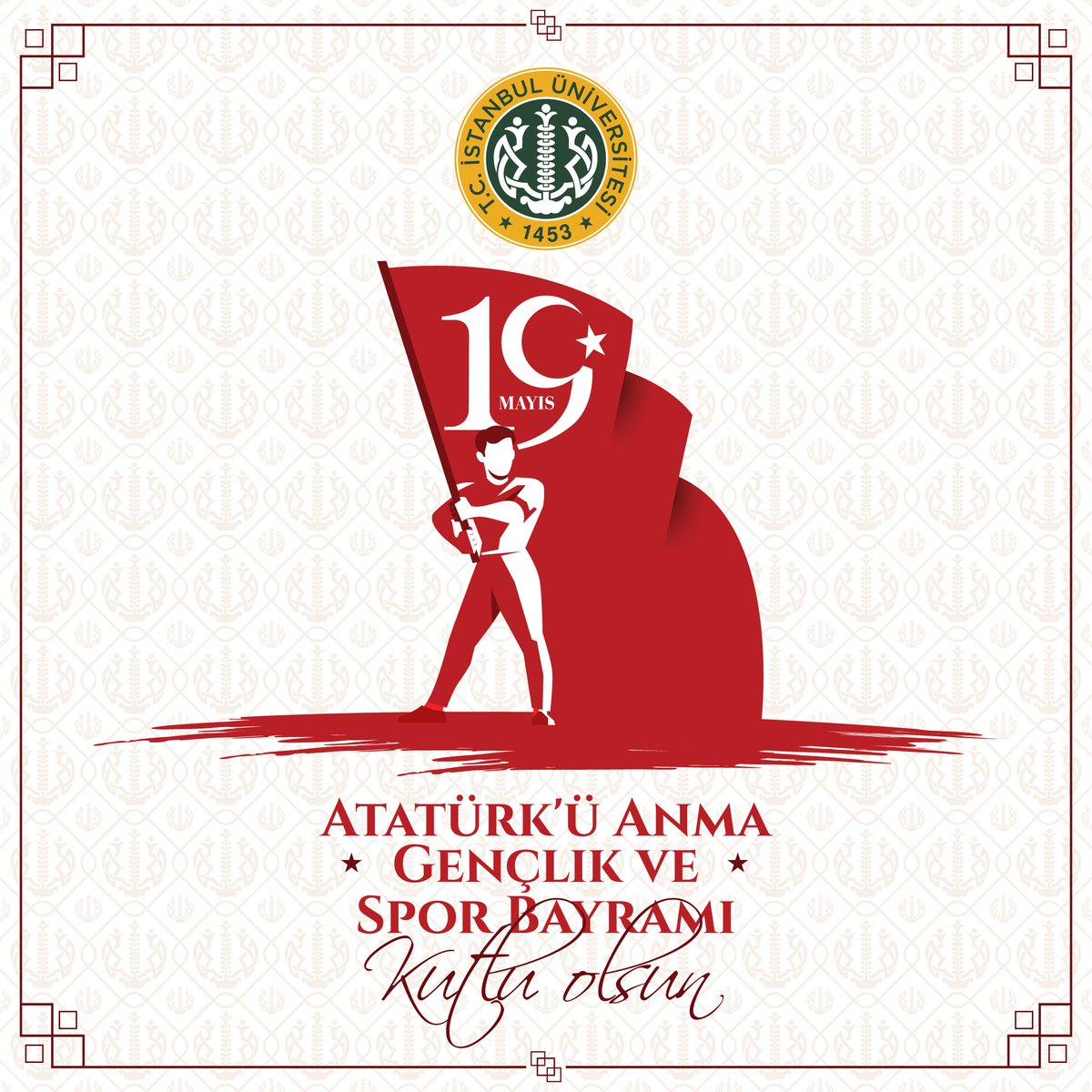 istuniresmi's tweet photo. 19 Mayıs Atatürk’ü Anma, Gençlik ve Spor Bayramı kutlu olsun. 🇹🇷 https://t.co/A5Ab7FQQjw