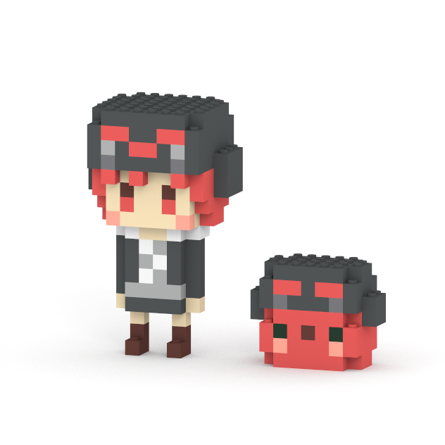 【公式】ミタクルブロック@2Dイラストを3Dブロック化 tweet media