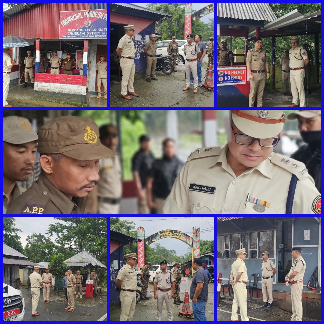 ChanglangSp's tweet photo. On 18/05/26 SP Changlang conducted  inspection of inter-state check gates under Changlang District and reviewed the status of ILP checking and CCTV surveillance. Police officers &amp; personnel were briefed to ensure strict enforcement of ILP with professionalism and transparency. https://t.co/09J11LxS9t