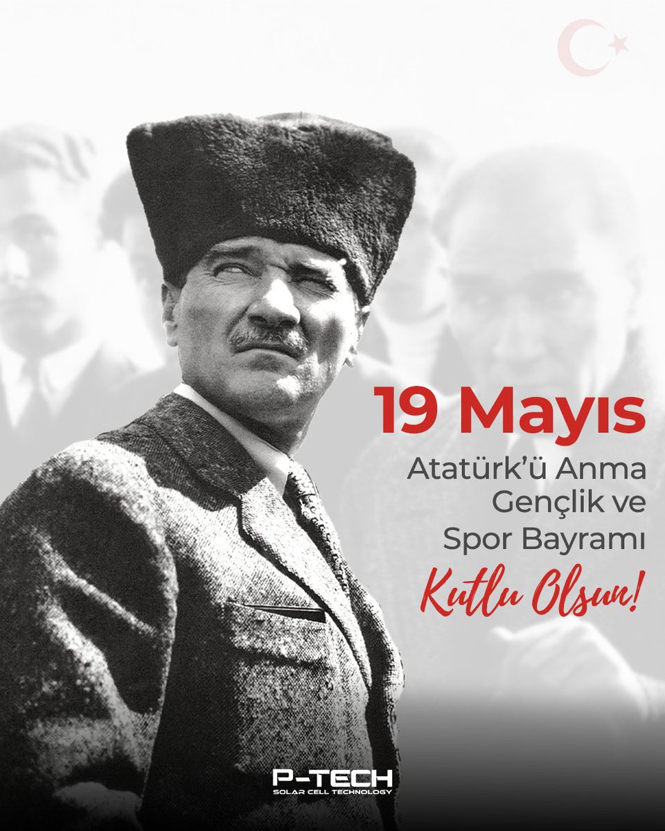 ptechsolar's tweet photo. 19 Mayıs 1919’da yakılan bağımsızlık meşalesi, bugün de yolumuzu aydınlatmaya devam ediyor. Milletimizin ve geleceğimizin teminatı gençlerimizin 19 Mayıs Atatürk’ü Anma, Gençlik ve Spor Bayramı kutlu olsun! https://t.co/uwH0k0Gysb