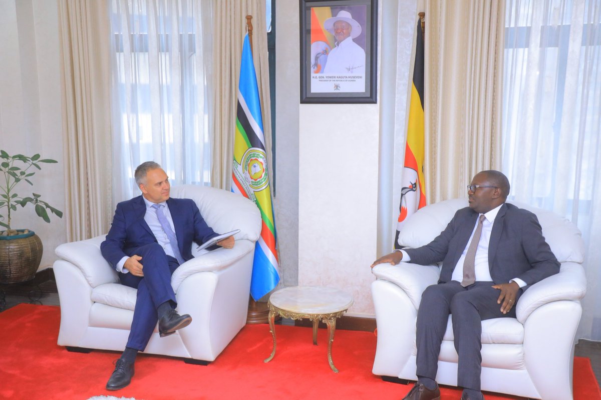 UgandaMFA's tweet photo. 🇺🇬🤝🇨🇦 @Tybisa, PS of the Ministry of Foreign Affairs, held discussions with Amb. @JoshuaTabah, High Commissioner Designate of Canada to Uganda, on advancing bilateral cooperation in trade, tourism, aviation, refugee support and private sector partnerships. The engagement reaffirmed a shared commitment to sustainable development, policy dialogue and expanding economic opportunities between both countries.
#UgandaCanada #EconomicDiplomacy #TradeAndInvestment #TourismPartnership 🌍
